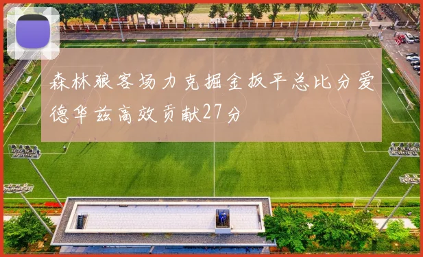 森林狼客场力克掘金扳平总比分爱德华兹高效贡献27分